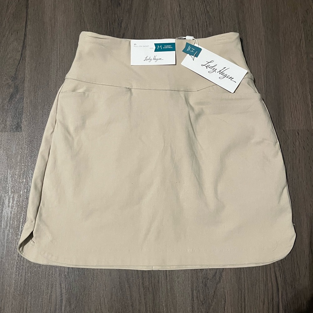 Lady Hagen Women's Khaki Golf Skort